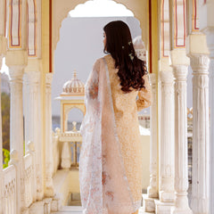 Floral printed Linen Straight suit set with  solid bottom & printed kota dupatta set.