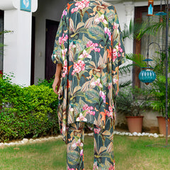 Women Digital  Printed Kaftan Set with printed pant