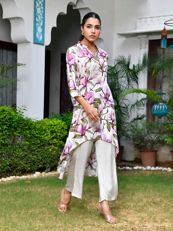 Women digital Printed Cordset with solid pant
