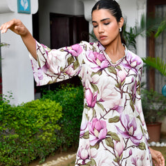 Women digital Printed Cordset with solid pant