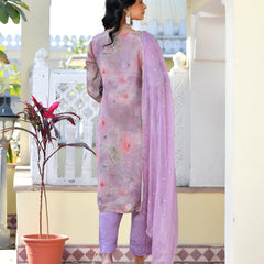 Women Viscose Tissue Digital Printed Suit Set