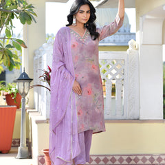 Women Viscose Tissue Digital Printed Suit Set