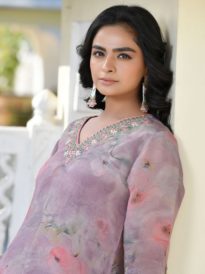 Women Viscose Tissue Digital Printed Suit Set