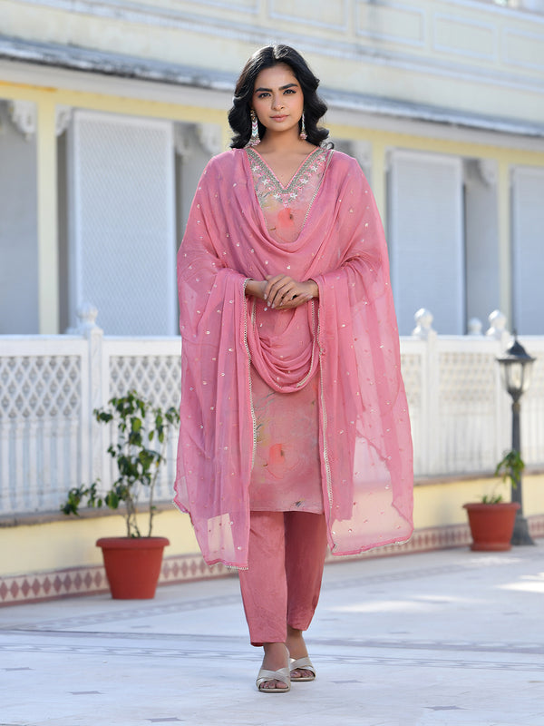 Women Viscose Tissue Digital Printed Suit Set