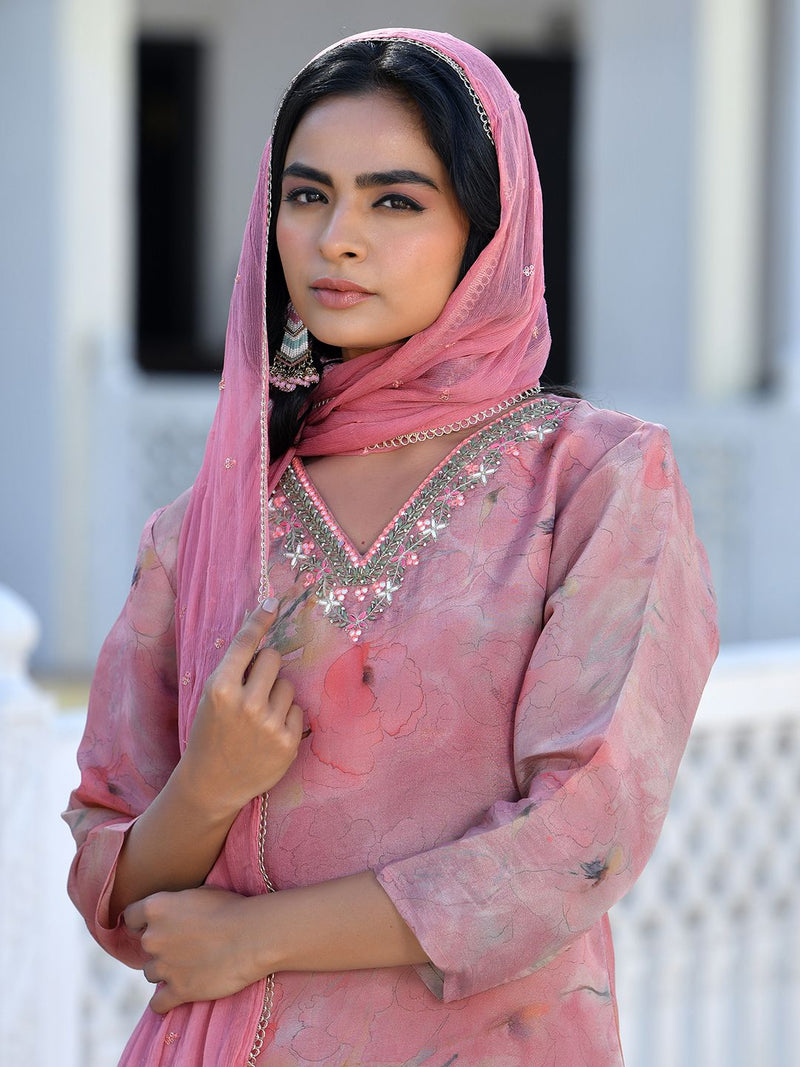 Women Viscose Tissue Digital Printed Suit Set