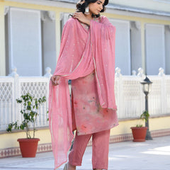 Women Viscose Tissue Digital Printed Suit Set