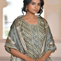 Women Silk Digital Printed Suit Set