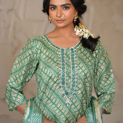Women Silk Digital Printed Suit Set