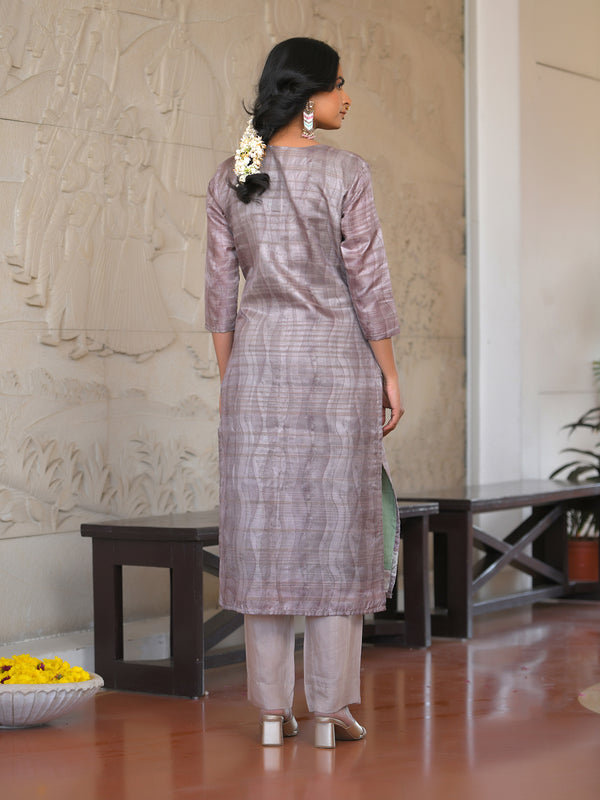 Women Silk Digital Printed Suit Set