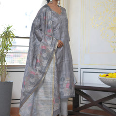 Women Silk Digital Printed Suit Set