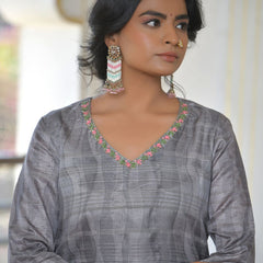Women Silk Digital Printed Suit Set
