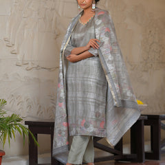 Women Silk Digital Printed Suit Set