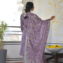 Women Silk Digital Printed Suit Set