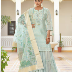 Women Chanderi Sharara Set