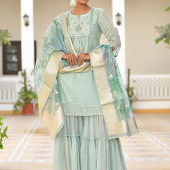 Women Chanderi Sharara Set