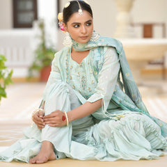 Women Chanderi Sharara Set