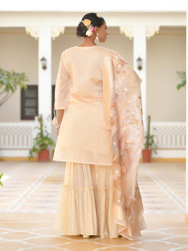 Women Chanderi Sharara Set