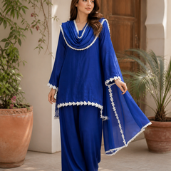Ink blue suit set