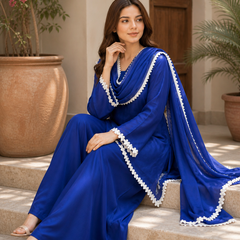 Ink blue suit set