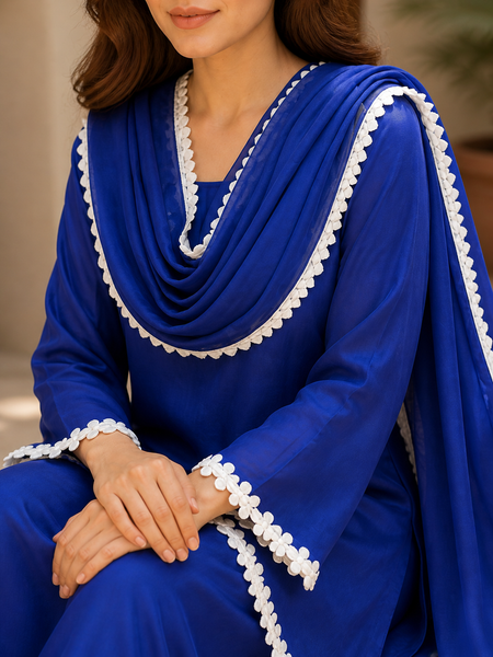 Ink blue suit set