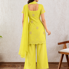 Lime Bloom Suit Set