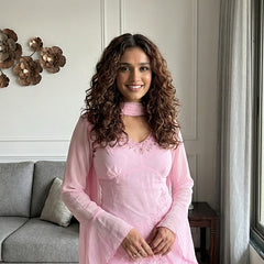 Embroidered Co-Ord Set with Flared Sleeves